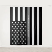 シン・グレイ・ライン アメリカ国旗 修正版 引退 タペストリー (正面)