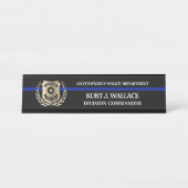 シン・ブルー・ライン・ポリス デスクネームプレート (正面)