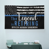 シン・ブルー・ライン 法執行機関 警察官 引退 横断幕 (トレードショー)