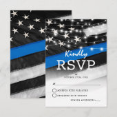 シン・ブルー・ライン | 警察旗 RSVP (正面/裏面)