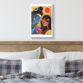 シヴとパルヴァティのキャンバス キャンバスプリント (インサイチュ (寝室))