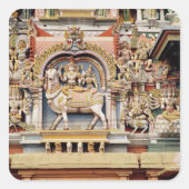 シヴァとパルヴァティの乗馬を描いたレリーフ、 浮き彫り スクエアシール (正面)