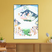 シヴァとパルヴァティの神聖な家族 キャンバスプリント (インサイチュ (リビング))