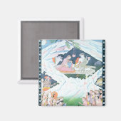 シヴァとパルヴァティの神聖な家族 マグネット (正面/裏面)