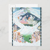 シヴァとパルヴァティの聖家族 ポストカード (正面/裏面)