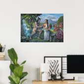 シヴァとパルヴァティ – めでたい夫婦 ポスター (ホームオフィス)