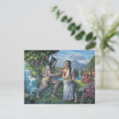 シヴァとパルヴァティ – めでたい夫婦 ポストカード (スタンド正面)