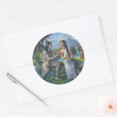 シヴァとパルヴァティ – めでたい夫婦 ラウンドシール (封筒)