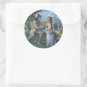 シヴァとパルヴァティ – めでたい夫婦 ラウンドシール (バッグ)