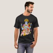 シヴァとヴィシュヌTシャツ - スピリチュアルウェア Tシャツ (正面フル)