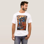 シヴァの上で踊るカーリー Tシャツ (正面フル)