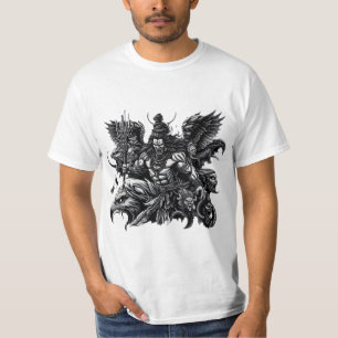 シヴァの輝きと暗号のワシ Tシャツ