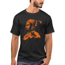 シヴァジー・マハーラージュ・ウォリアー・シルエットTシャツ