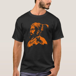 シヴァジー・マハーラージュ・ウォリアー・シルエットTシャツ Tシャツ