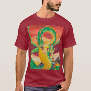シヴァン・ドラゴン再設計オールオーバープリントTシャツ Tシャツ