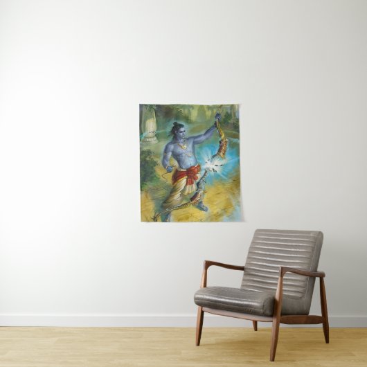 シヴァ公ヒンドゥー教の神 – タペストリー (インサイチュ)