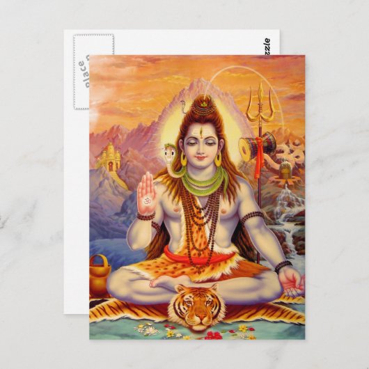 シヴァ卿めい想のはがき ポストカード (正面/裏面)