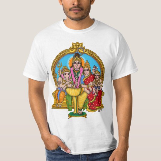 シヴァ家族Tシャツ Tシャツ (正面)