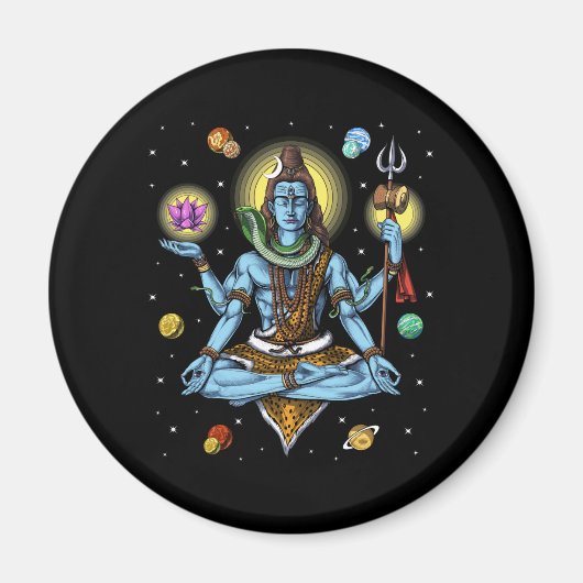 シヴァ瞑想 マグネット (正面)