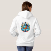シヴァ神のイメージTシャツ・フーディーデザイン パーカ (裏面フル)