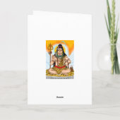 シヴァ神のグリーティングカード カード (裏面)