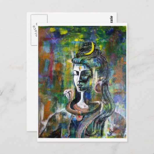 シヴァ神のポストカード ポストカード (正面/裏面)