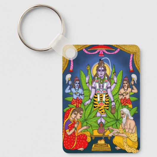 シヴァ神キーチェーン キーホルダー (正面)