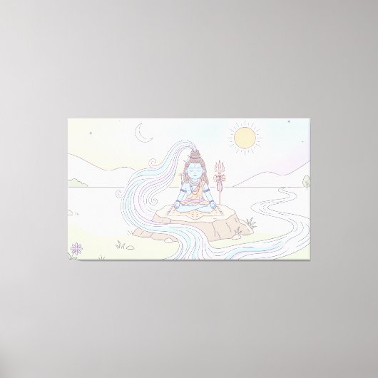 シヴァ神 キャンバスプリント (正面)