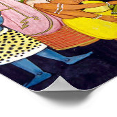 シヴァ踊りインディアン絵画ズ ポスター (角)