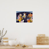 シヴァ踊りインディアン絵画ズ ポスター (キッチン)