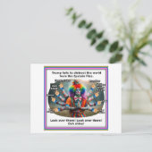 シヴァ・ザ・デストロイヤーとしてトランプ ポストカード (スタンド正面)