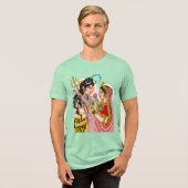 シヴァ パールヴァティー Tシャツ (正面全面)