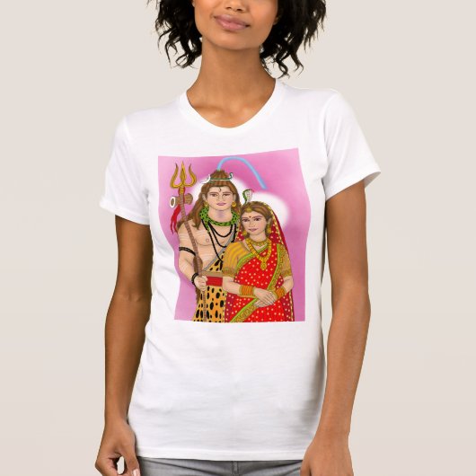 シヴァ・パールヴァティーTシャツ Tシャツ (正面)