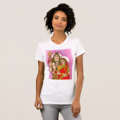 シヴァ・パールヴァティーTシャツ Tシャツ (正面フル)