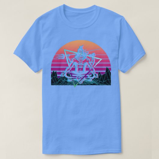 シヴァ・ヒンドゥー教の神古代ヒンドゥー神話デストロ Tシャツ (デザイン正面)