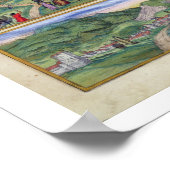 シヴィテスのセビリア、カディス、マラガの地図 ポスター (角)