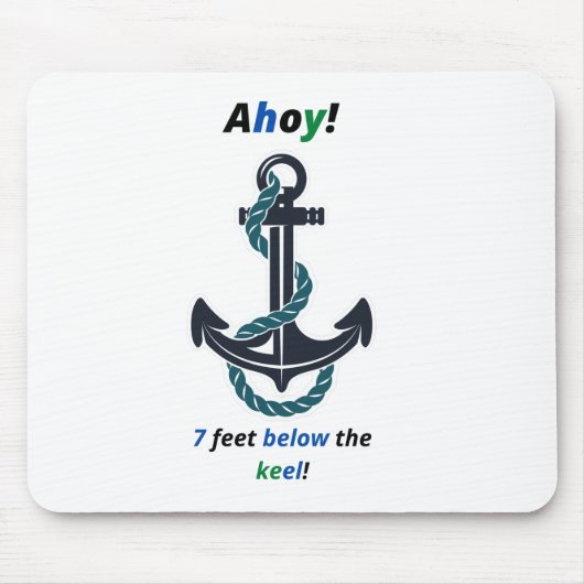 シーいかりアホイ7足ズザケール マウスパッド (正面)