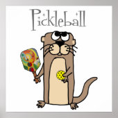 シーおもしろいオッターの遊ピックボールスポーツ ポスター (正面)