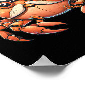 シーおもしろいクリーチャー海海賊カニ狩りセーロ ポスター (角)