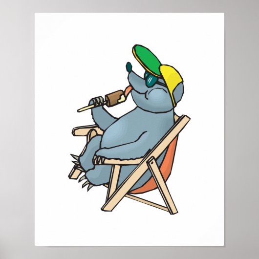 シーおもしろいス食べ物クリームを封じる ポスター (正面)