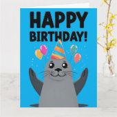 シーおもしろいル誕生日パンス – シール不思議な カード (黄色い花)