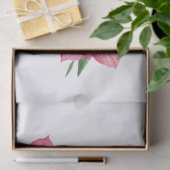 シーお洒落タートルピンク花模様 薄葉紙 (ギフト)