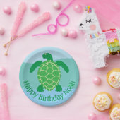 シーお洒落タートル紙プレート ペーパープレート (パーティー)