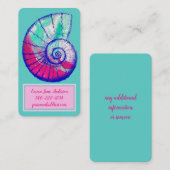 シーかわいらしシェルの呼び出し 名刺 (正面/裏面)