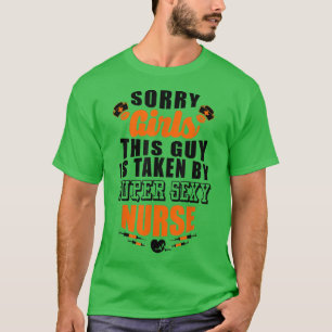 シーすごいナースボーイフレンド夫(黒) Tシャツ