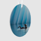 シーよくはしゃぐオッター オーナメント (正面)