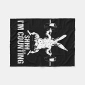 シーアイカウントフィットネスボディビルイースターバン フリースブランケット (正面(横))