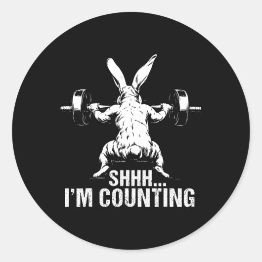 シーアイカウントフィットネスボディビルイースターバン ラウンドシール (正面)