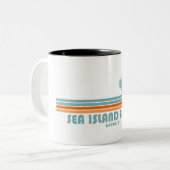 シーアイランドビーチジョージアサンパームツリーズ ツートーンマグカップ (正面左)