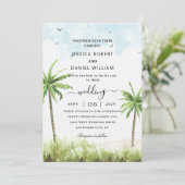 シーアイランド結婚式招待状ザズル 招待状 (スタンド正面)